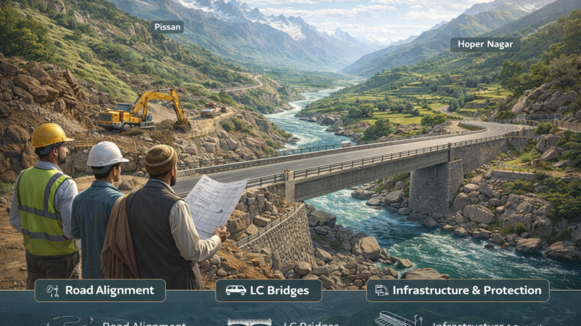 Construction of Road from Pissan to Hoper Nagar (40 Km) I/C Bridges and Allied Structures ( Shahrah e Nagar)